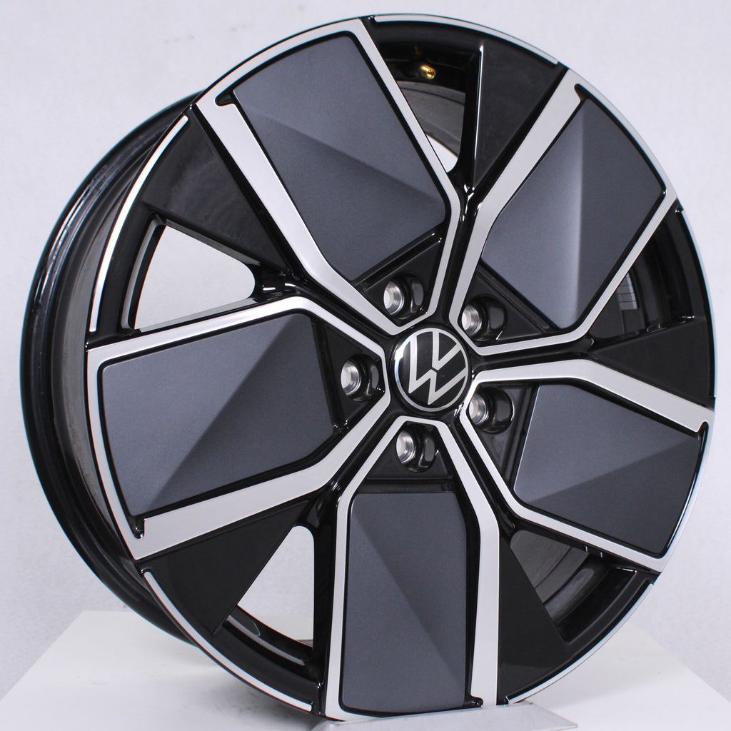 18 Zoll original VW Golf 8 VIII 5H 5H0601025AR Leeds Alufelgen (dc412)
