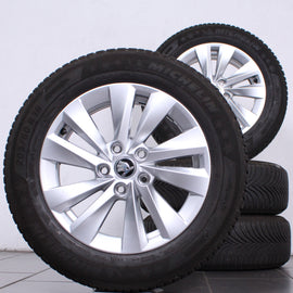 16 Zoll original Skoda Octavia Mk4 A8 5E0601025BA Alufelgen Winterreifen (f4a43)