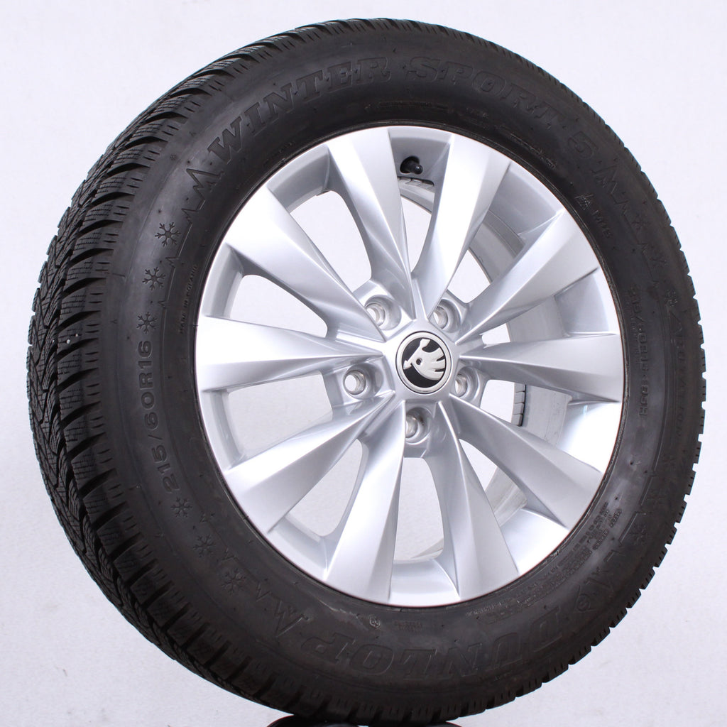 16 Zoll original Skoda Karoq NU7 57A601025A Alufelgen Winterreifen (121f3)
