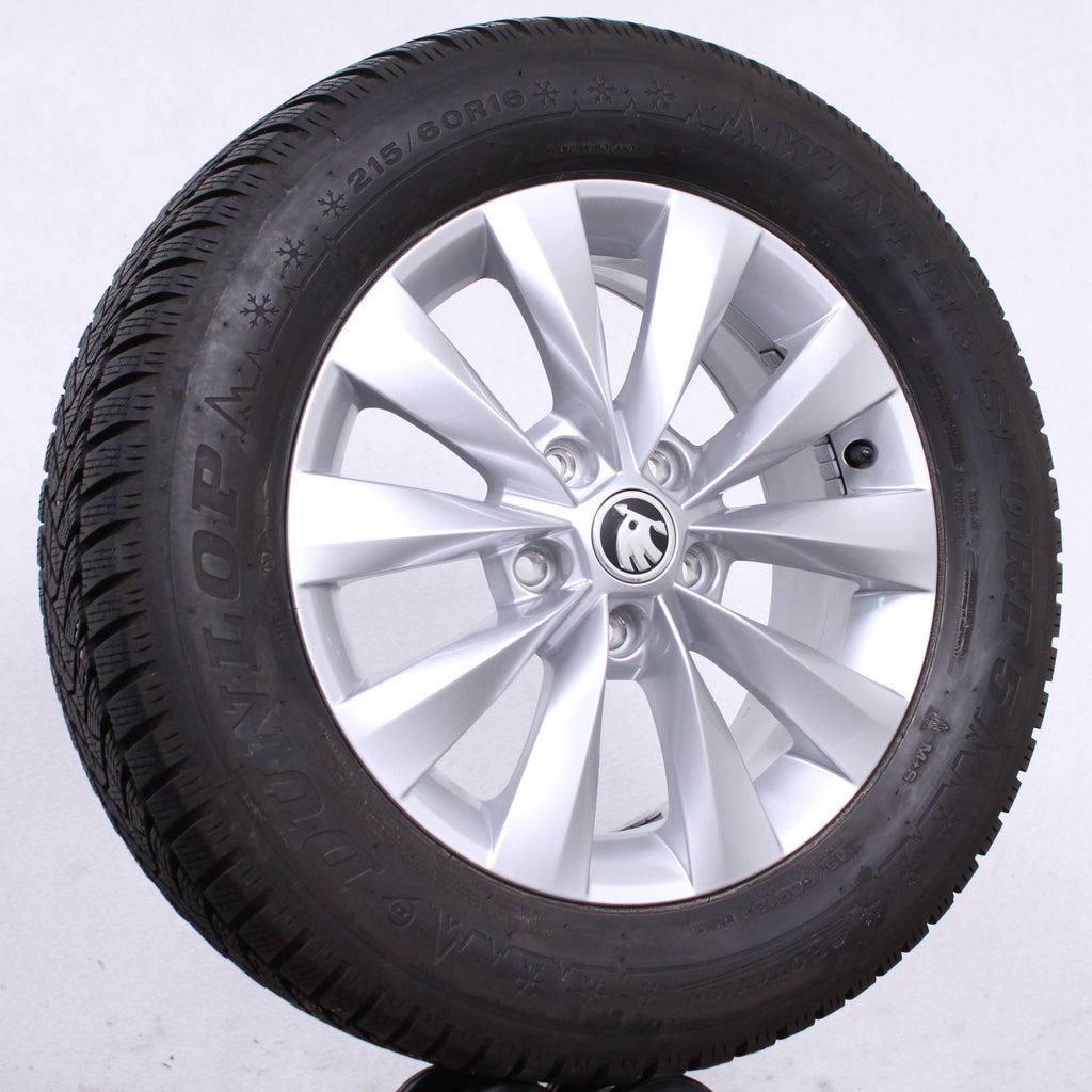 16 Zoll original Skoda Karoq NU7 57A601025A Alufelgen Winterreifen (121f3)