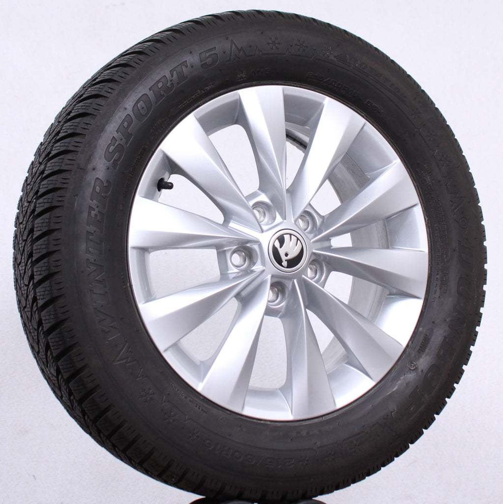 16 Zoll original Skoda Karoq NU7 57A601025A Alufelgen Winterreifen (121f3)