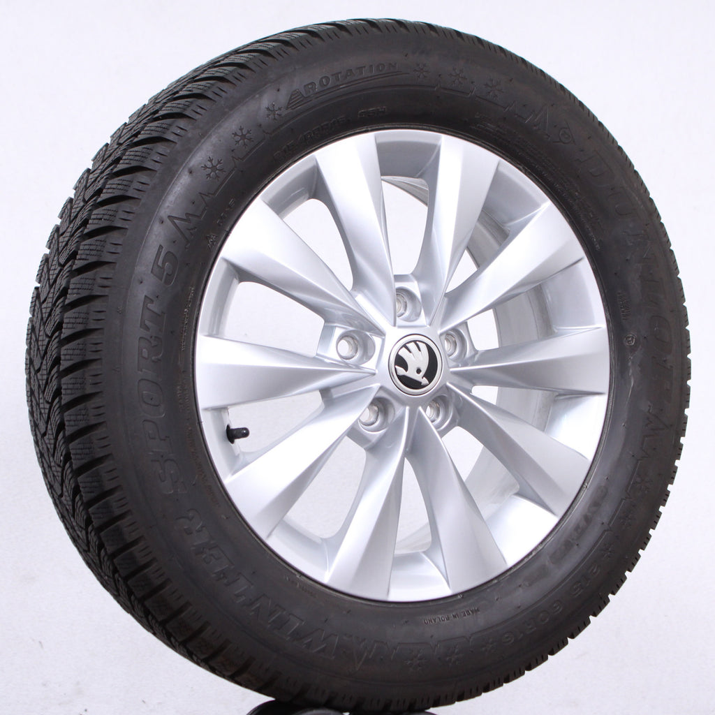16 Zoll original Skoda Karoq NU7 57A601025A Alufelgen Winterreifen (121f3)