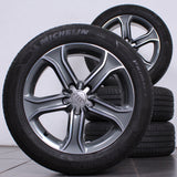 17 Zoll original Audi A5 8T 8T0601025DK Alufelgen Sommerreifen (c732d)