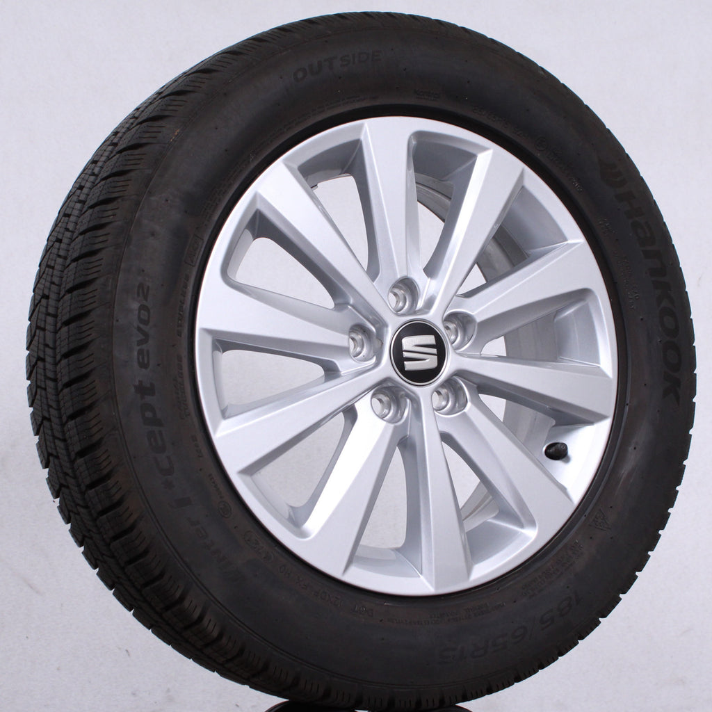 15 Zoll original Seat Ibiza Mk5 6F/KJ1 6F0601025G Alufelgen Winterreifen (74c0b)