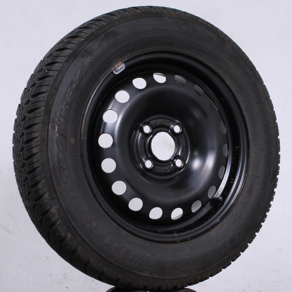 14 original VW UP 1S 1S0601027G Stahlfelgen Winterreifen (fa734)