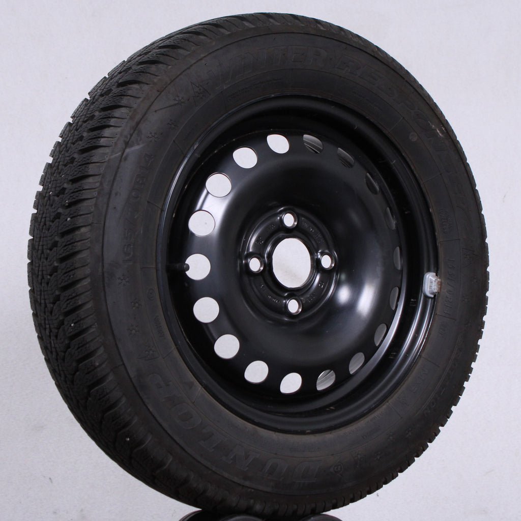 14 original VW UP 1S 1S0601027G Stahlfelgen Winterreifen (fa734)