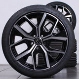 18 Zoll original VW Golf 8 VIII 5H 5H0601025AR Leeds Alufelgen Sommerreifen (b231f)