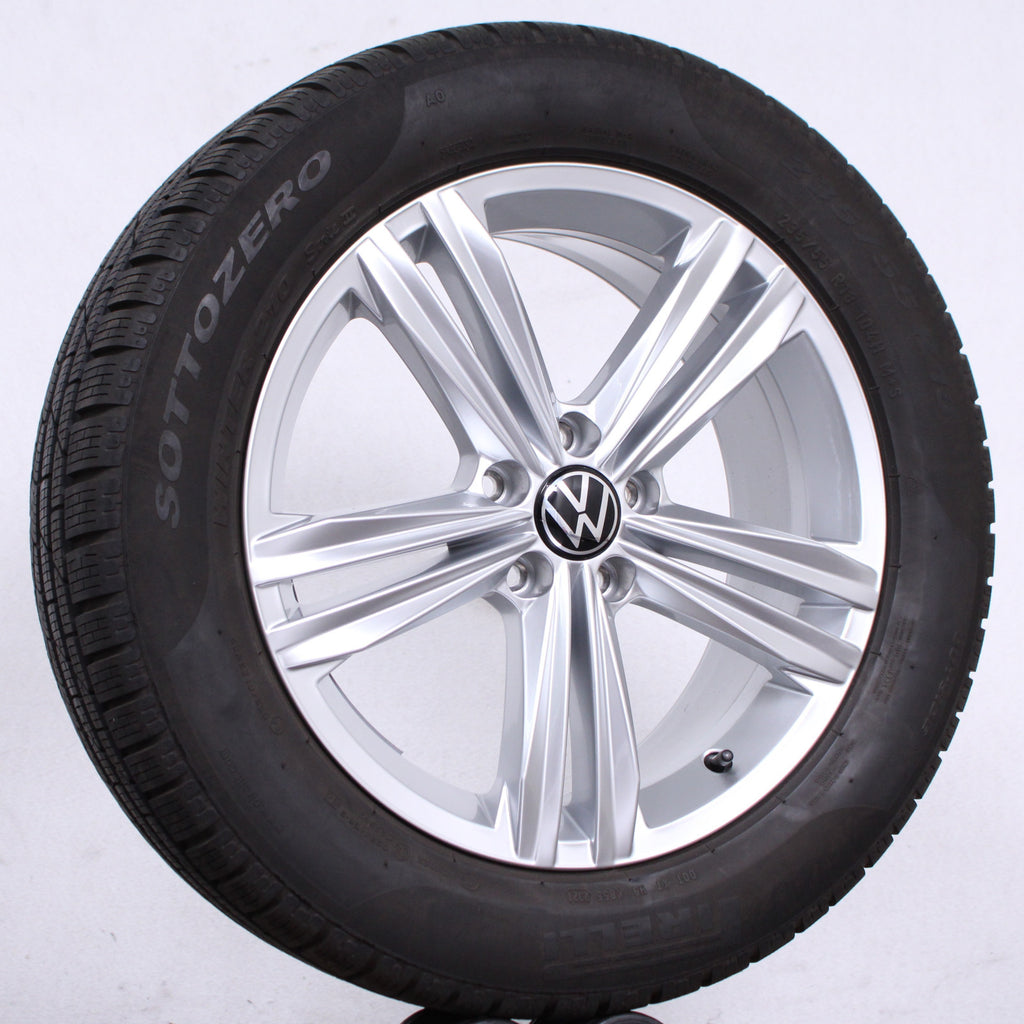 18 Zoll original VW Tiguan ll Allspace 5NA601025M Alufelgen Winterreifen (5bb9e)