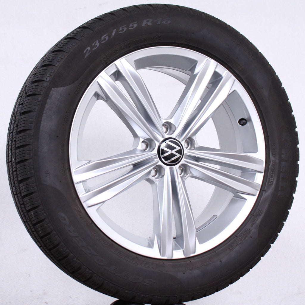18 Zoll original VW Tiguan ll Allspace 5NA601025M Alufelgen Winterreifen (5bb9e)