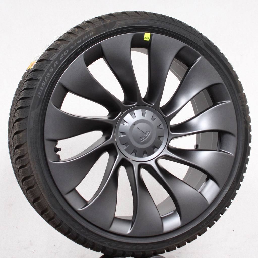 20 Zoll original Tesla Model 3 1044267-00-A Alufelgen Winterreifen (a6713)