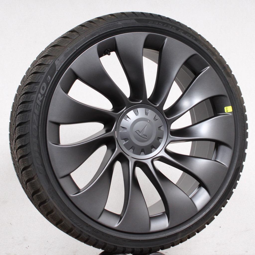 20 Zoll original Tesla Model 3 1044267-00-A Alufelgen Winterreifen (a6713)