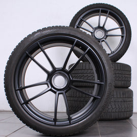 20 21 Zoll Original Porsche 911 992 Carerra GTS Zentralverschluss Alufelgen Winterreifen (34cb2)