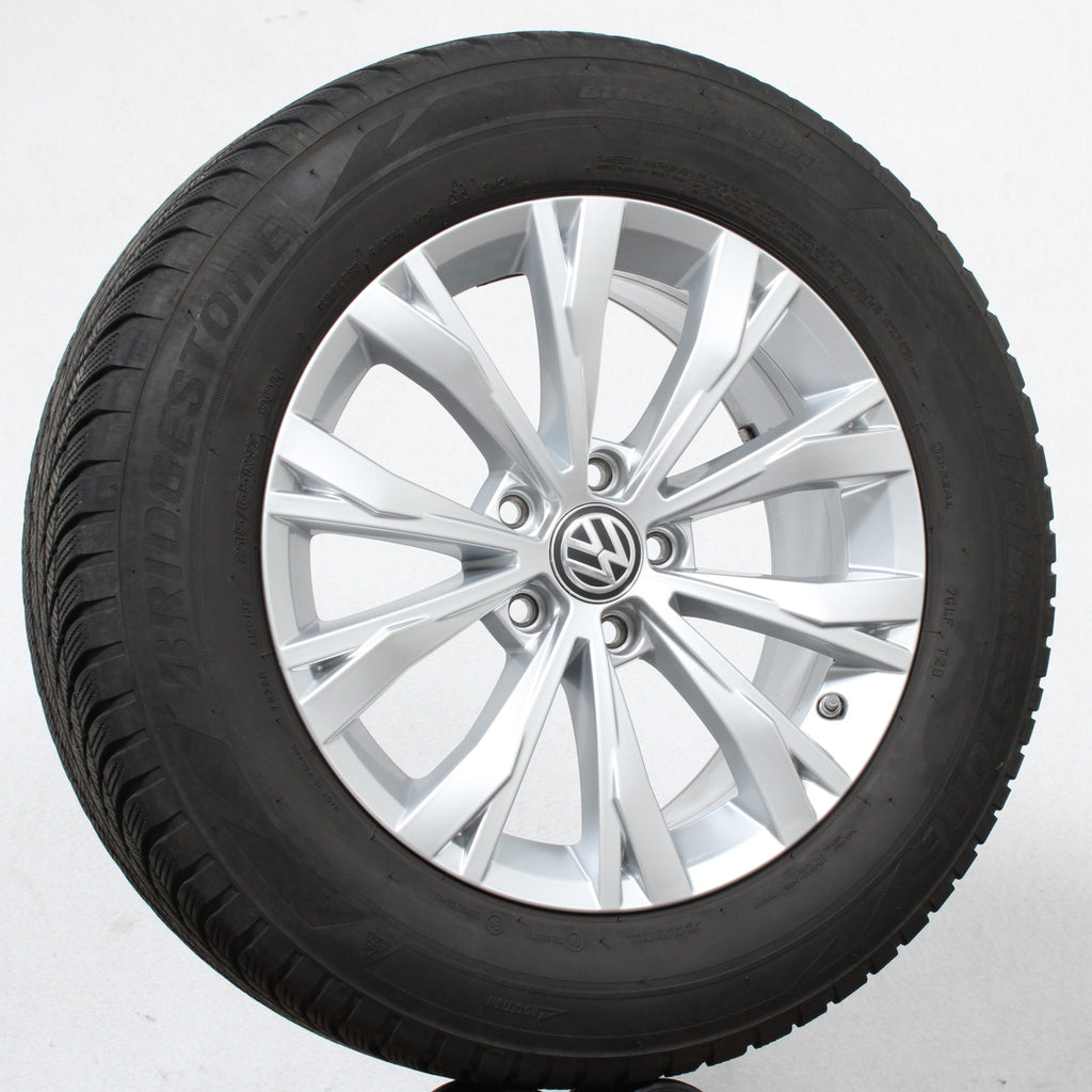 17 Zoll original VW Tiguan ll Allspace 5NA 5NA601025 Alufelgen Winterreifen (9cb44)