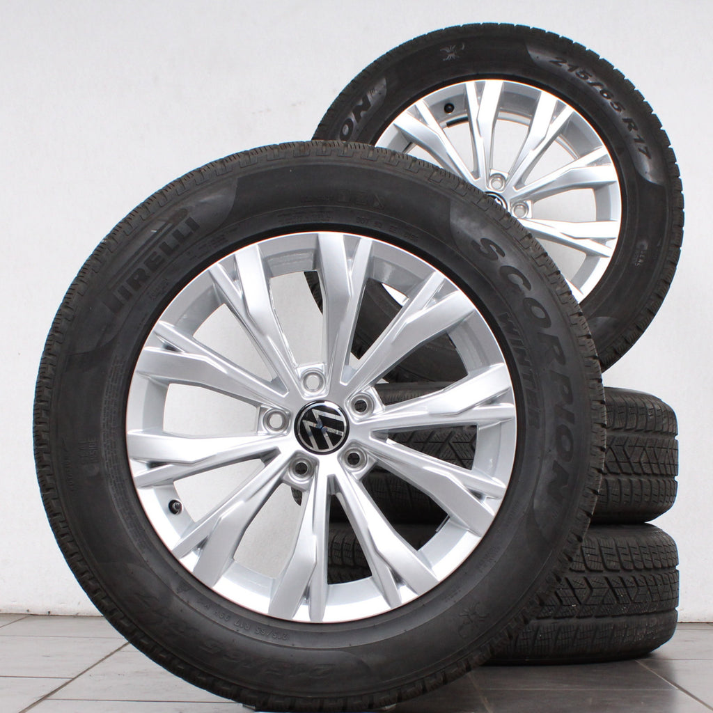 17 Zoll original VW Tiguan ll Allspace 5NA 5NA601025 Alufelgen Winterreifen (64341)