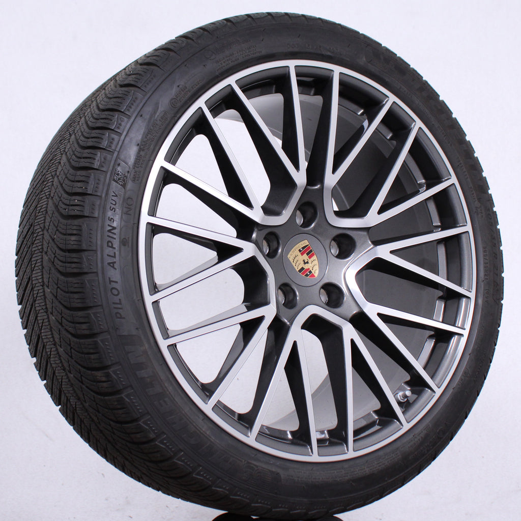 21 Zoll Original Porsche Cayenne E3 9Y0 Spyder Alufelgen Winterreifen (cac28)