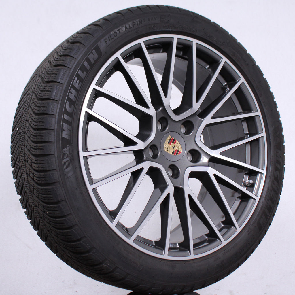 21 Zoll Original Porsche Cayenne E3 9Y0 Spyder Alufelgen Winterreifen (cac28)