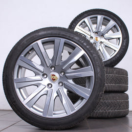 20 Zoll original Porsche Taycan Turbo Tequipment Alufelgen Winterreifen (9cdf0)