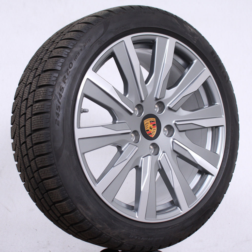20 Zoll original Porsche Taycan Turbo Tequipment Alufelgen Winterreifen (cf700)