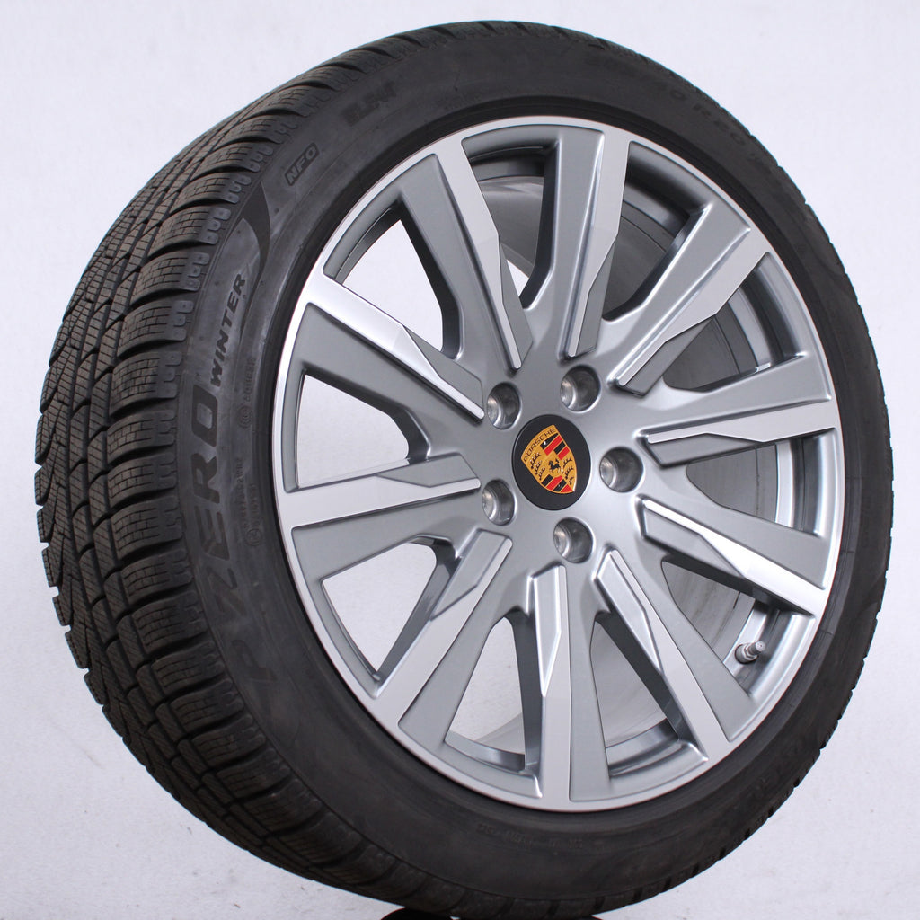 20 Zoll original Porsche Taycan Turbo Tequipment Alufelgen Winterreifen (cf700)