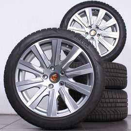 20 Zoll original Porsche Taycan Turbo Tequipment Alufelgen Winterreifen (cf700)