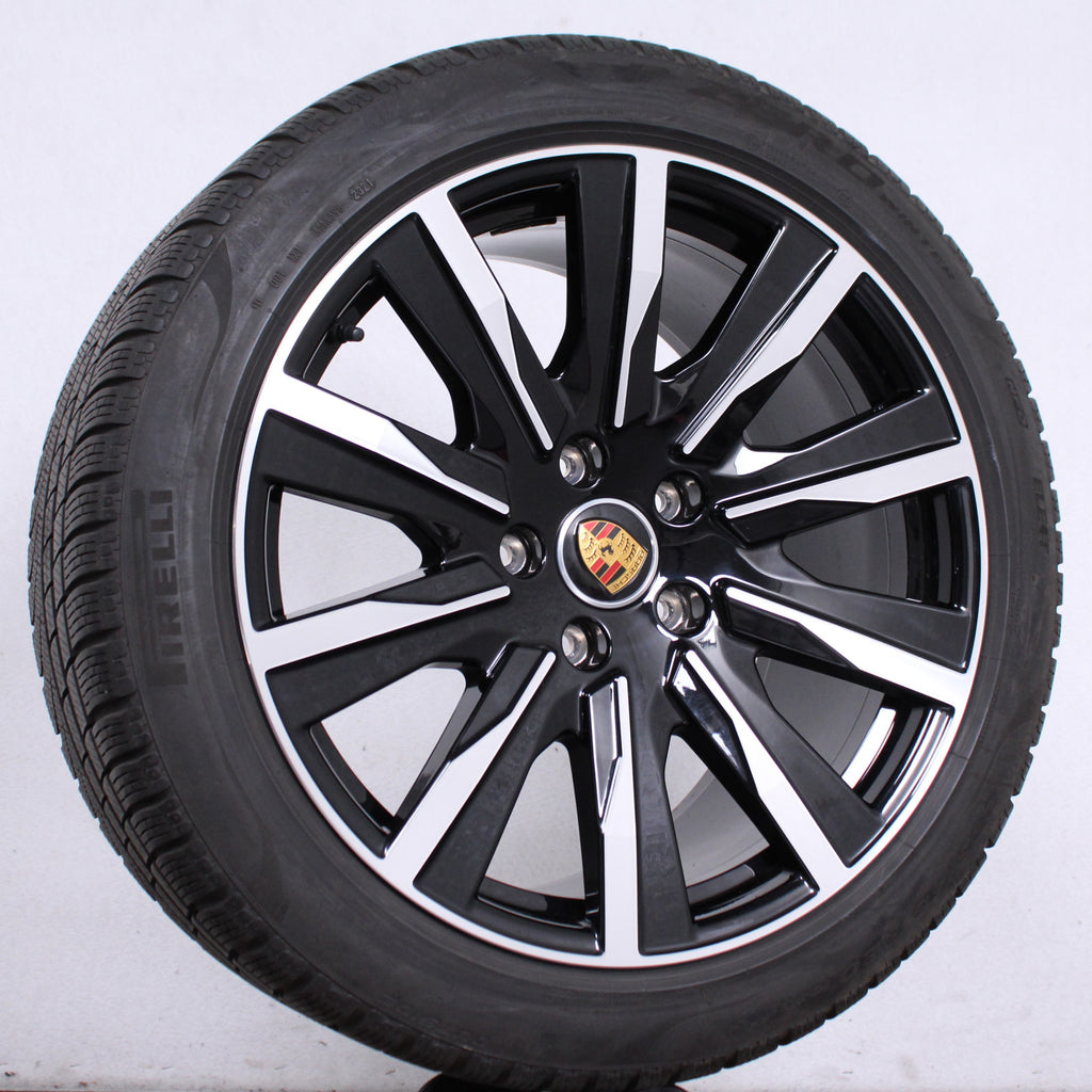 20 Zoll original Porsche Taycan Turbo Tequipment Alufelgen Winterreifen (d01c3)