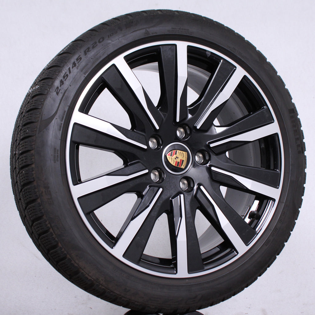 20 Zoll original Porsche Taycan Turbo Tequipment Alufelgen Winterreifen (d01c3)