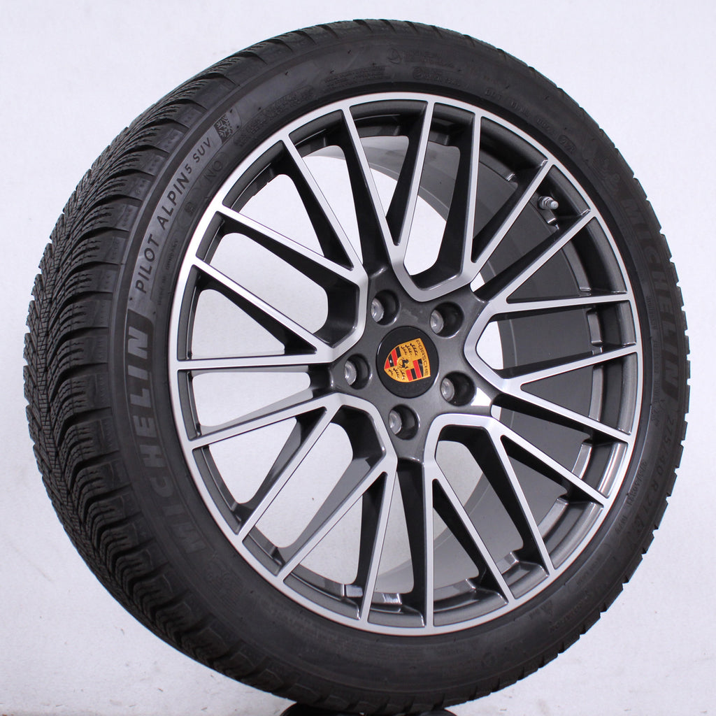21 Zoll Original Porsche Cayenne E3 9Y0 Winterräder Spyder Felgen Winterreifen (932e7)