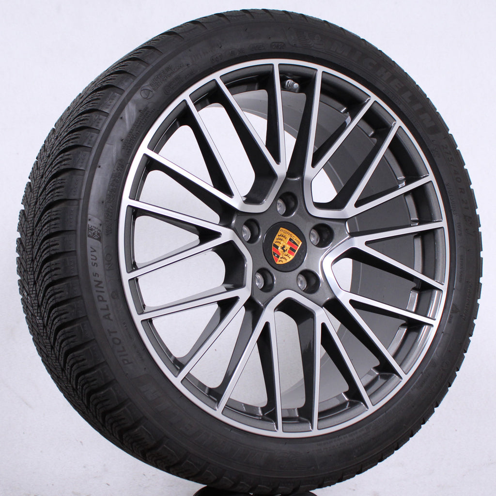 21 Zoll Original Porsche Cayenne E3 9Y0 Winterräder Spyder Felgen Winterreifen (932e7)