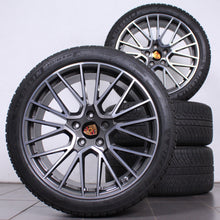 Laden Sie das Bild in den Galerie-Viewer, 21 Zoll Original Porsche Cayenne E3 9Y0 Winterräder Spyder Felgen Winterreifen (932e7)