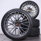 21 Zoll Original Porsche Cayenne E3 9Y0 Winterräder Spyder Felgen Winterreifen (932e7)