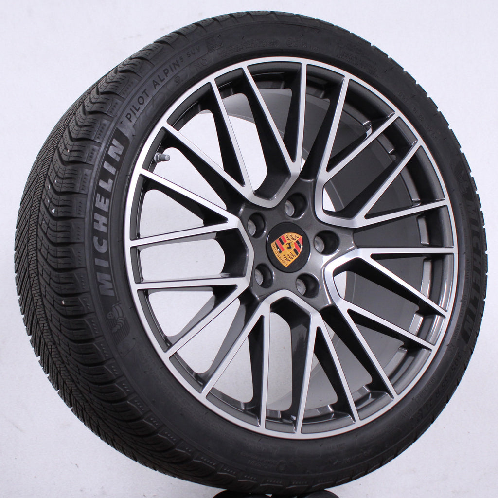 21 Zoll Original Porsche Cayenne E3 9Y0 Winterräder Spyder Felgen Winterreifen (932e7)