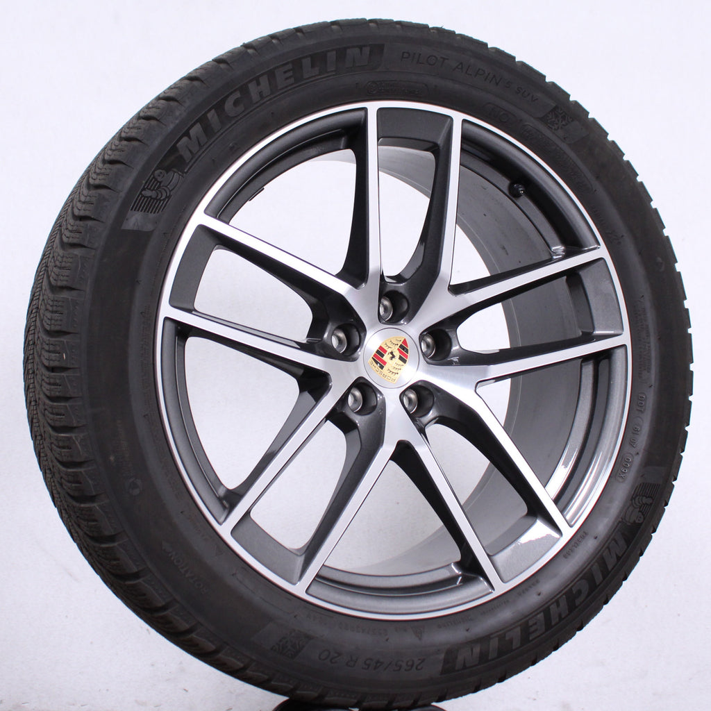 20 Zoll original Porsche Macan II III Turbo GTS Felgen Winterreifen (873b9)
