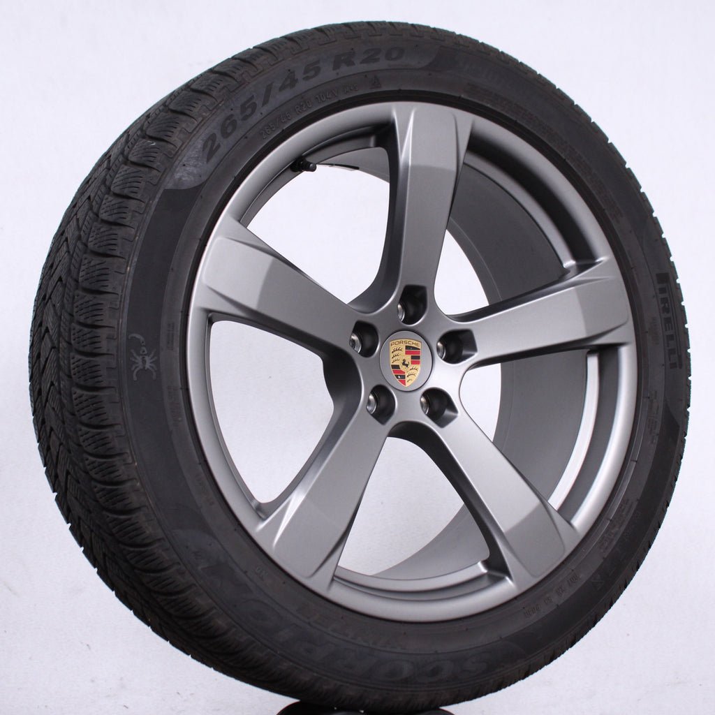 20 Zoll original Porsche Macan II III Turbo GTS Alufelgen Winterreifen (a814c)