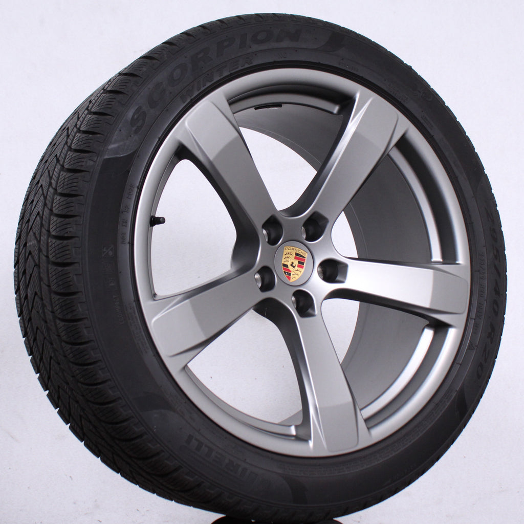 20 Zoll original Porsche Macan II III Turbo GTS Alufelgen Winterreifen (a814c)