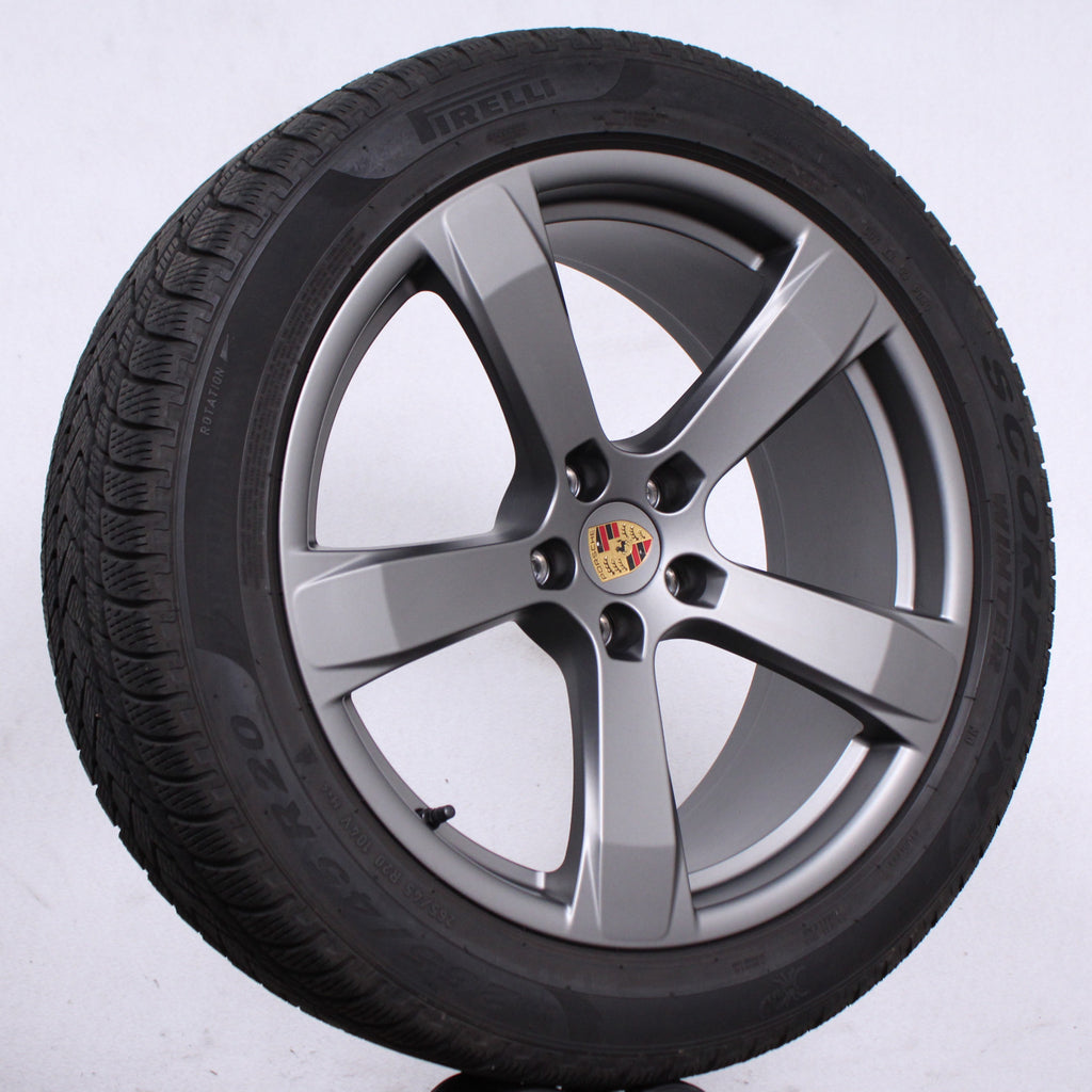 20 Zoll original Porsche Macan II III Turbo GTS Alufelgen Winterreifen (a814c)