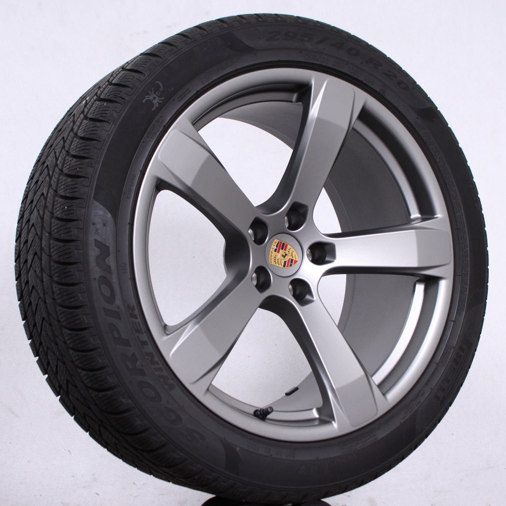 20 Zoll original Porsche Macan II III Turbo GTS Alufelgen Winterreifen (a814c)