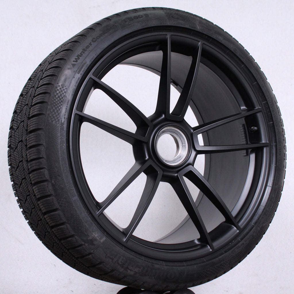 20 21 Zoll Original Porsche 911 992 Carerra GTS Zentralverschluss Alufelgen Winterreifen (ba55c)