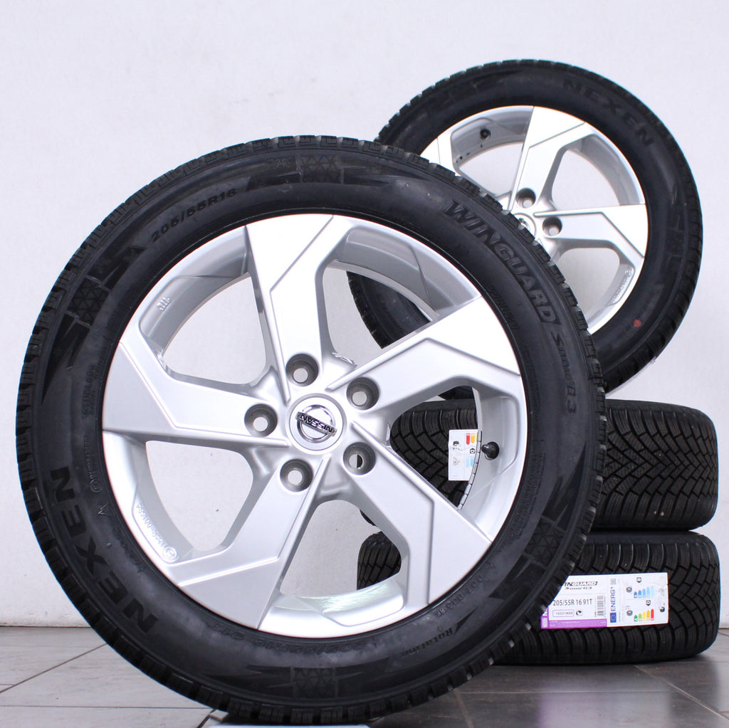 16 Zoll original Nissan Leaf II 124R-001684 Alufelgen  Winterreifen (7e366)