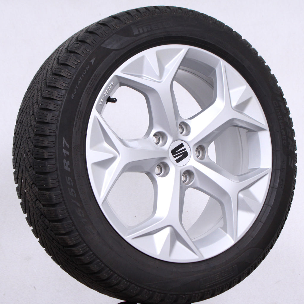 17 Zoll original Seat Ateca KH7 575071497H Alufelgen Winterreifen (d48f6)