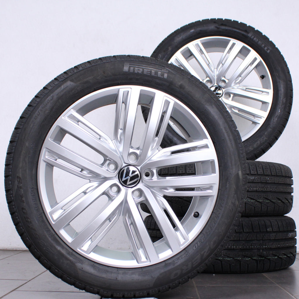 19 Zoll Original VW Tiguan II AD1 Allspace 5NA601025N Alufelgen Winterreifen (85c39)